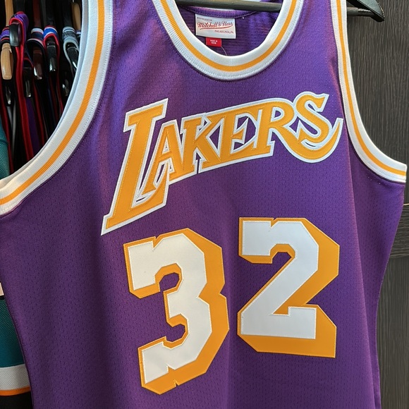 Magic Johnson LA Los Angeles Lakers Mitchell & Ness 1984 Authentic Jersey - Picture 2 of 7